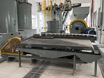 Usine modulaire mobile de concentration d'or par gravité