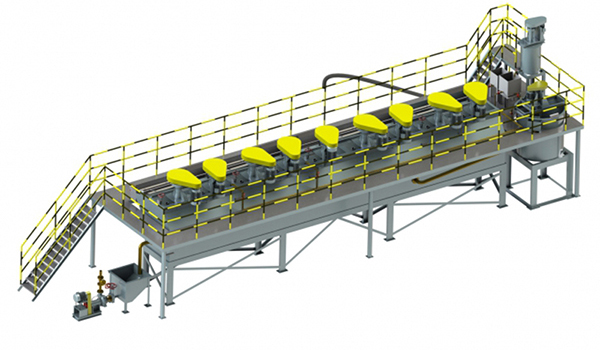 Usine modulaire de flottation de l'or délocalisable à petite échelle