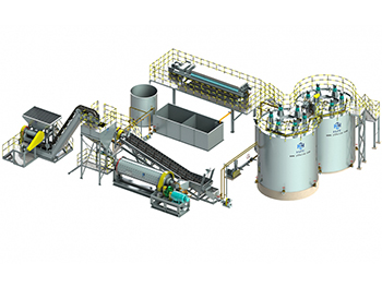 Usine CIP/CIL modulaire déplaçable pour l'or